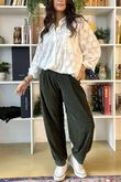 Terry B Classic Relaxed Pant Deep Moss